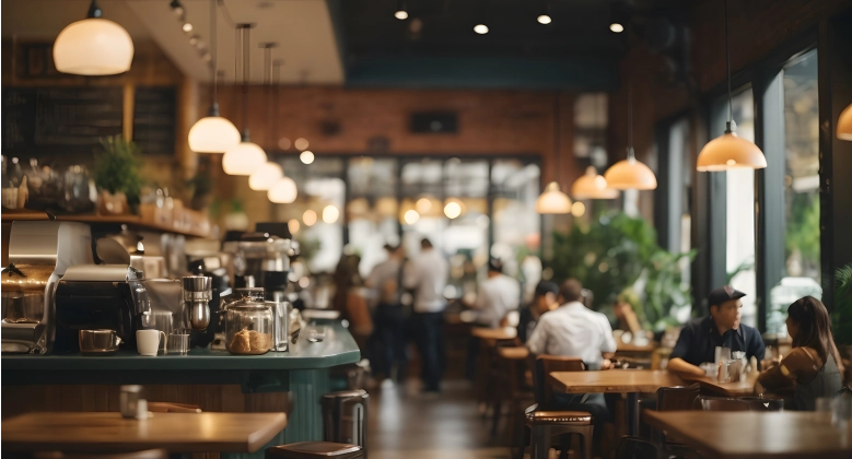 Artistic shot of a hotel restaurant – Sushiboi works with hospitality clientele.